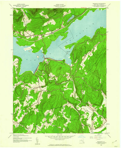 United States Geological Survey Ashokan, NY (1942, 24000-Scale) digital map