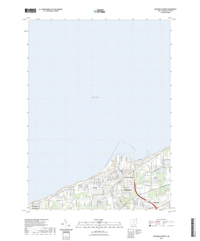 United States Geological Survey Ashtabula North, OH (2023, 24000-Scale) digital map