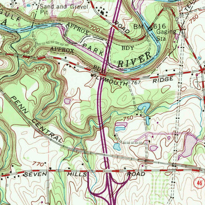 United States Geological Survey Ashtabula South, OH (1960, 24000-Scale) digital map