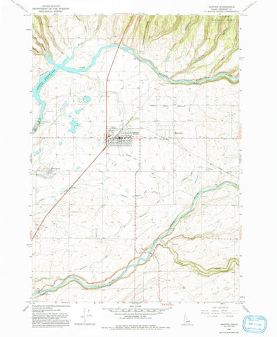 United States Geological Survey Ashton, ID (1965, 24000-Scale) digital map