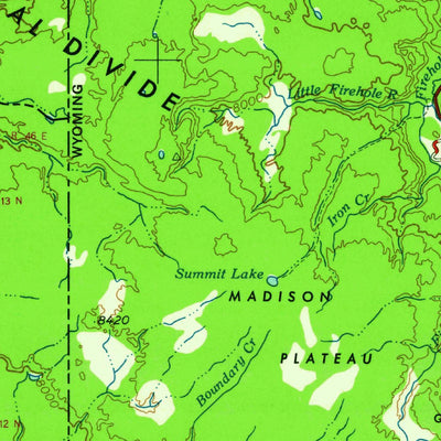 United States Geological Survey Ashton, ID-WY-MT (1960, 250000-Scale) digital map