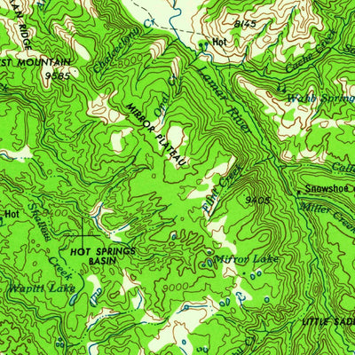 United States Geological Survey Ashton, ID-WY-MT (1960, 250000-Scale) digital map