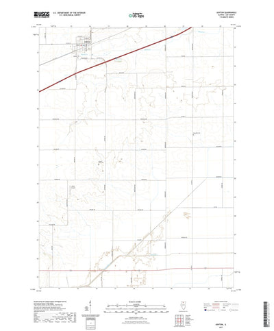 United States Geological Survey Ashton, IL (2021, 24000-Scale) digital map
