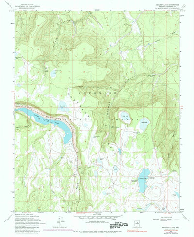 United States Geological Survey Ashurst Lake, AZ (1962, 24000-Scale) digital map