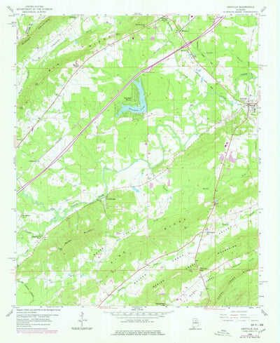 United States Geological Survey Ashville, AL (1958, 24000-Scale) digital map