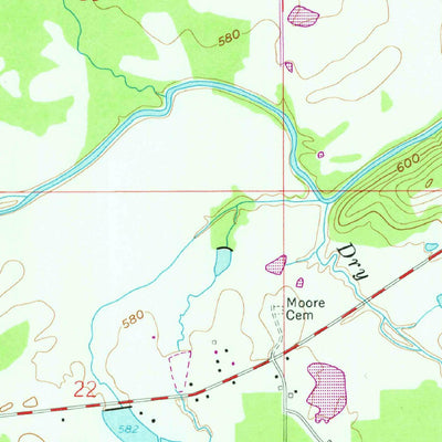 United States Geological Survey Ashville, AL (1958, 24000-Scale) digital map