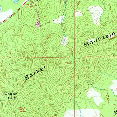 United States Geological Survey Ashville, AL (1958, 24000-Scale) digital map