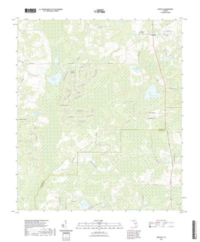 United States Geological Survey Ashville, FL (2021, 24000-Scale) digital map