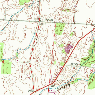 United States Geological Survey Ashville, OH (1958, 24000-Scale) digital map