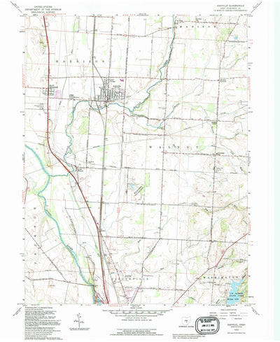 United States Geological Survey Ashville, OH (1992, 24000-Scale) digital map