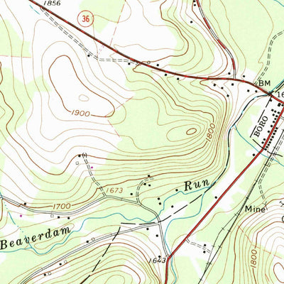 United States Geological Survey Ashville, PA (1961, 24000-Scale) digital map