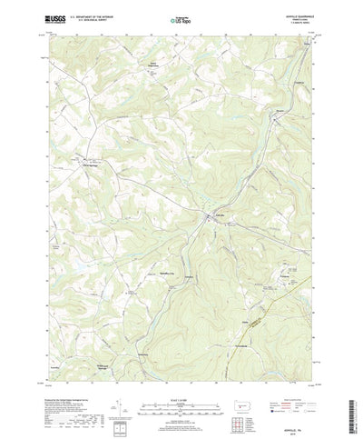 United States Geological Survey Ashville, PA (2019, 24000-Scale) digital map