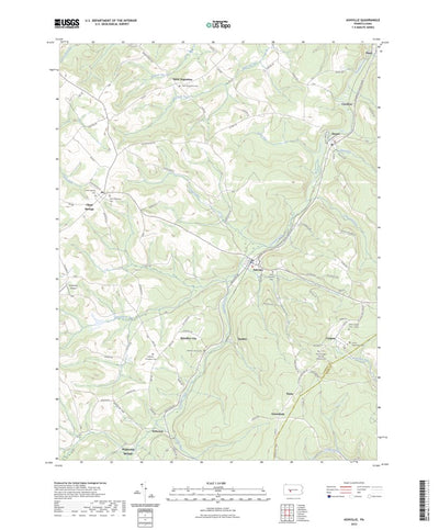 United States Geological Survey Ashville, PA (2023, 24000-Scale) digital map