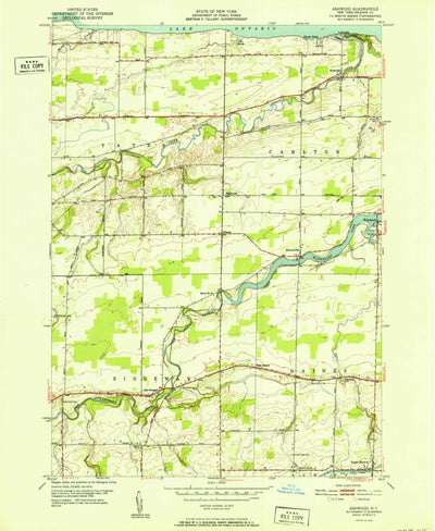 United States Geological Survey Ashwood, NY (1952, 24000-Scale) digital map
