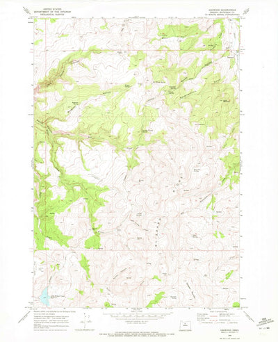 United States Geological Survey Ashwood, OR (1968, 24000-Scale) digital map
