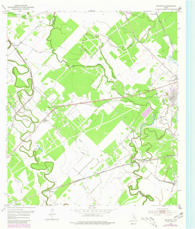 United States Geological Survey Ashwood, TX (1952, 24000-Scale) digital map