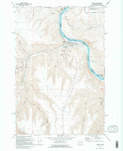 United States Geological Survey Asotin, WA-ID (1971, 24000-Scale) digital map