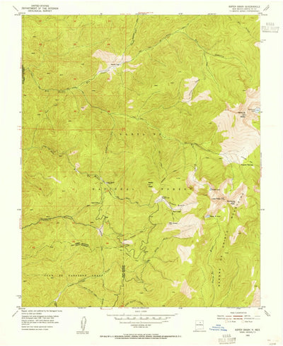 United States Geological Survey Aspen Basin, NM (1953, 24000-Scale) digital map