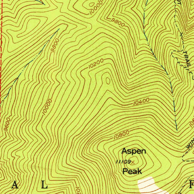 United States Geological Survey Aspen Basin, NM (1953, 24000-Scale) digital map