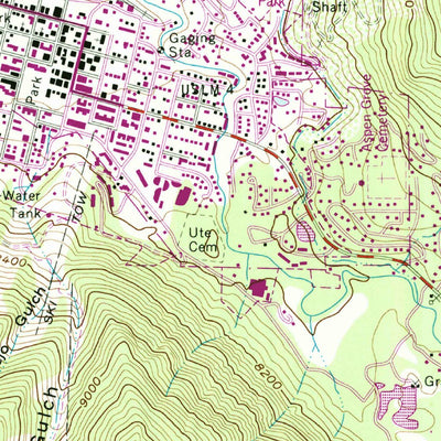 United States Geological Survey Aspen, CO (1960, 24000-Scale) digital map