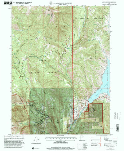 United States Geological Survey Aspen Grove, UT (1998, 24000-Scale) digital map