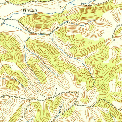 United States Geological Survey Aspen Hill, TN (1950, 24000-Scale) digital map