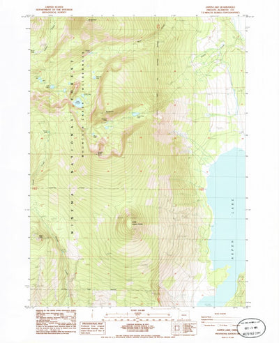 United States Geological Survey Aspen Lake, OR (1985, 24000-Scale) digital map