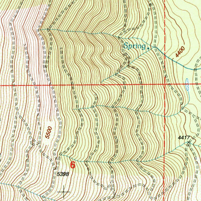 United States Geological Survey Aspen Lake, OR (1998, 24000-Scale) digital map