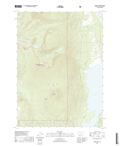 United States Geological Survey Aspen Lake, OR (2020, 24000-Scale) digital map