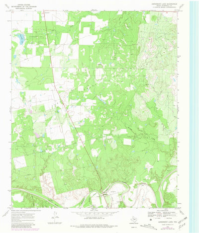 United States Geological Survey Aspermont Lake, TX (1969, 24000-Scale) digital map