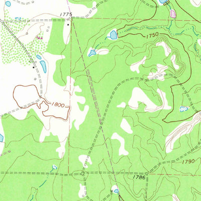 United States Geological Survey Aspermont Lake, TX (1969, 24000-Scale) digital map