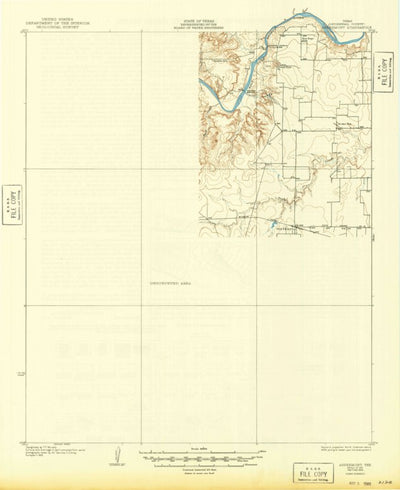 United States Geological Survey Aspermont, TX (1931, 62500-Scale) digital map