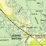 United States Geological Survey Assawoman Bay, MD-DE (1943, 31680-Scale) digital map