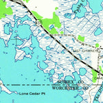United States Geological Survey Assawoman Bay, MD-DE (1953, 24000-Scale) digital map