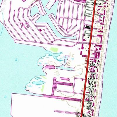 United States Geological Survey Assawoman Bay, MD-DE (1967, 24000-Scale) digital map