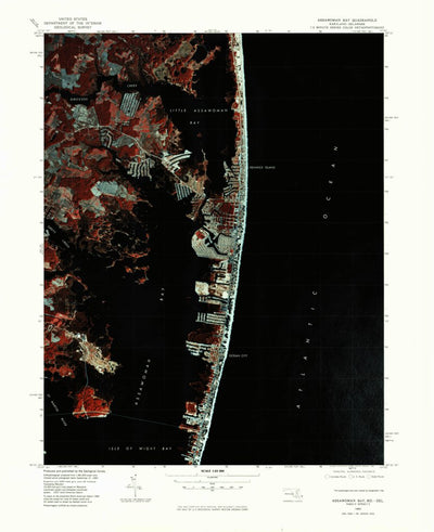 United States Geological Survey Assawoman Bay, MD-DE (1980, 25000-Scale) digital map