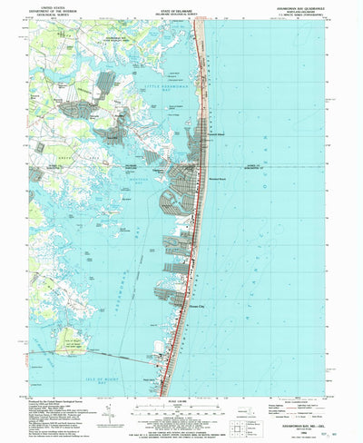 United States Geological Survey Assawoman Bay, MD-DE (1992, 24000-Scale) digital map