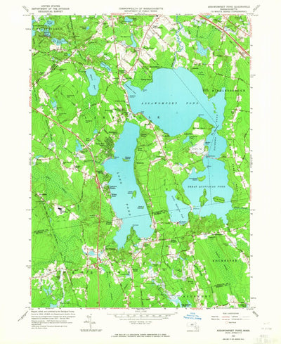 United States Geological Survey Assawompset Pond, MA (1963, 24000-Scale) digital map