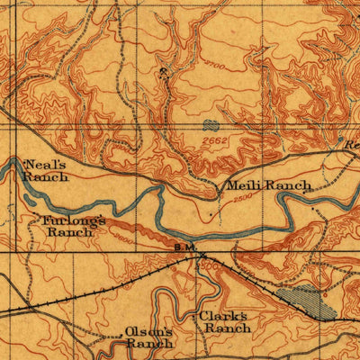 United States Geological Survey Assinniboine, MT (1904, 62500-Scale) digital map