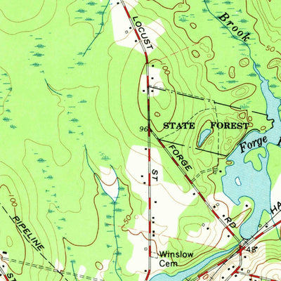 United States Geological Survey Assonet, MA (1963, 24000-Scale) digital map