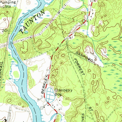 United States Geological Survey Assonet, MA (1977, 24000-Scale) digital map