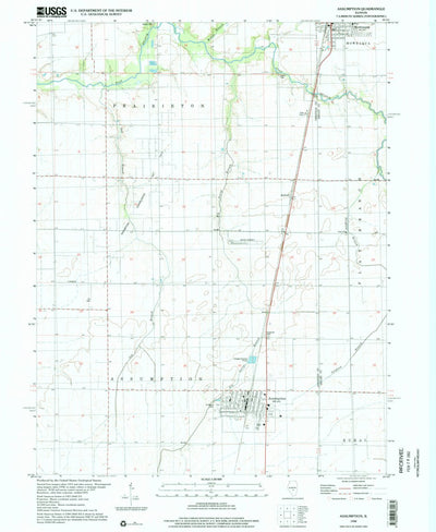 United States Geological Survey Assumption, IL (1998, 24000-Scale) digital map