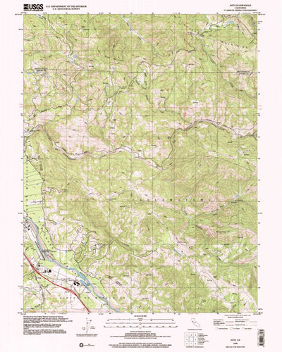 United States Geological Survey Asti, CA (1998, 24000-Scale) digital map