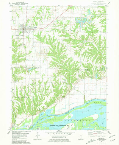 United States Geological Survey Astoria, IL (1981, 24000-Scale) digital map