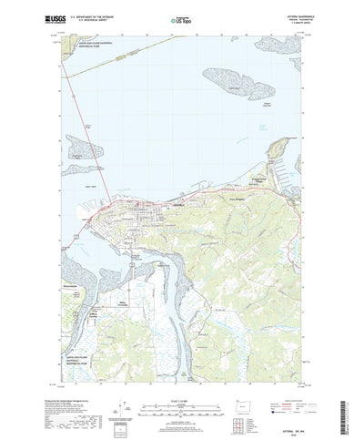 United States Geological Survey Astoria, OR (2020, 24000-Scale) digital map