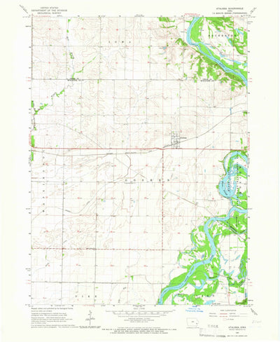 United States Geological Survey Atalissa, IA (1965, 24000-Scale) digital map