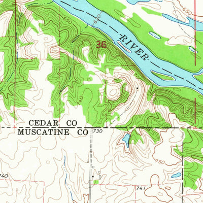 United States Geological Survey Atalissa, IA (1965, 24000-Scale) digital map