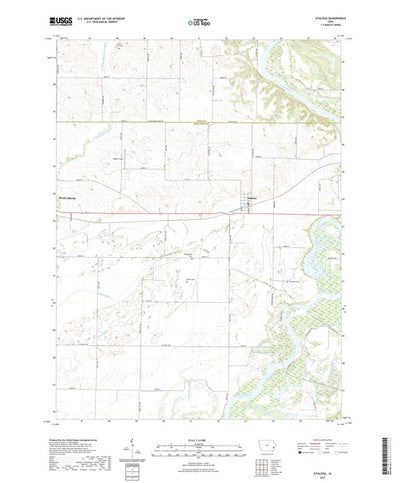 United States Geological Survey Atalissa, IA (2022, 24000-Scale) digital map
