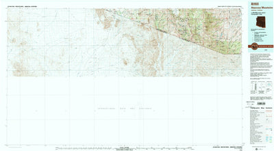 United States Geological Survey Atascosa Mountains, AZ (1994, 100000-Scale) digital map