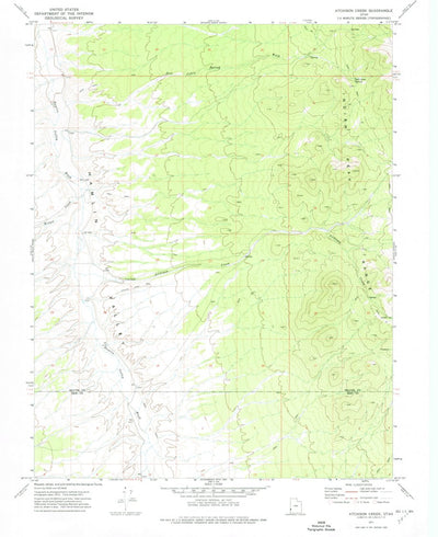 United States Geological Survey Atchison Creek, UT (1971, 24000-Scale) digital map